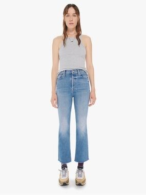MOTHER The Tripper Ankle Fray Jeans in Je T’Aime (color) size 28